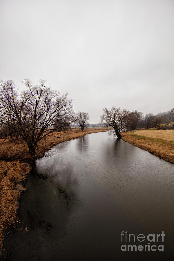 Winter Photograph - Wallkill River New Jersey Vertical by Renata Natale