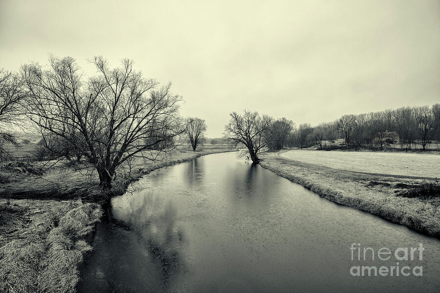 Wallkill River Sussex New Jersey BW Photograph by Renata Natale - Fine ...