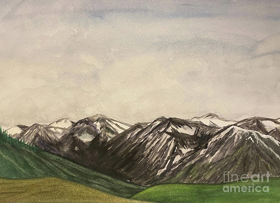 Wallowa Mountains Painting by Lisa Neuman