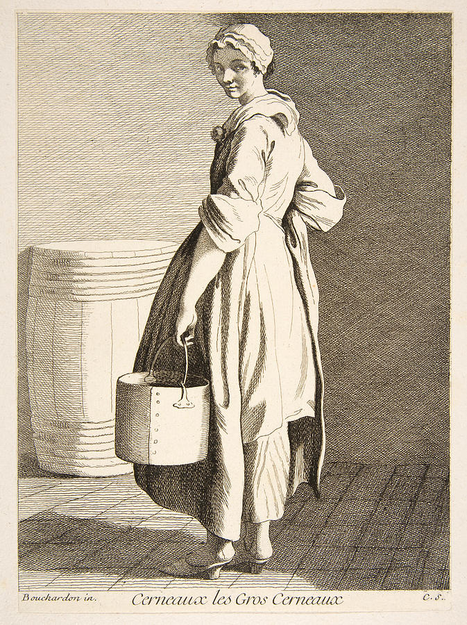 Walnut Seller Drawing by Anne Claude de Caylus