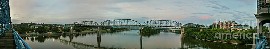 Walnut Street Walking Bridge Panorama Photograph