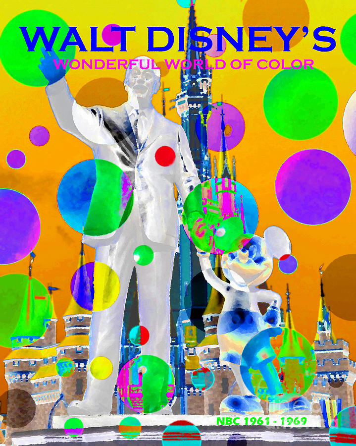 Walt Disneys Wonderful World of Color 1961 - 1969 Mixed Media by David Lee Thompson