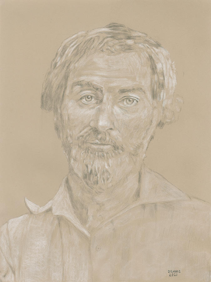 Walt Whitman Drawing by Dennis Larson - Fine Art America