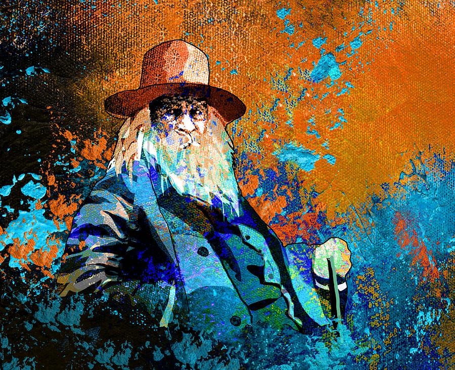 Walt Whitman Dream Painting by Miki De Goodaboom