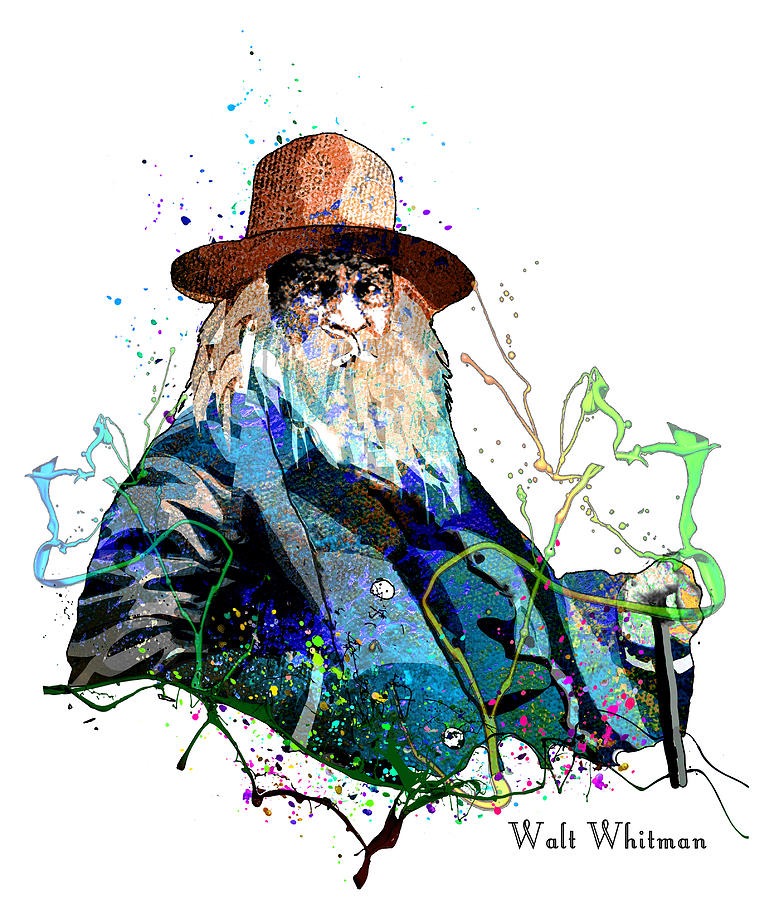 Walt Whitman Mixed Media by Miki De Goodaboom