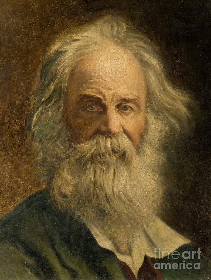 Walt Whitman, oil on canvas Painting by William Rutledge