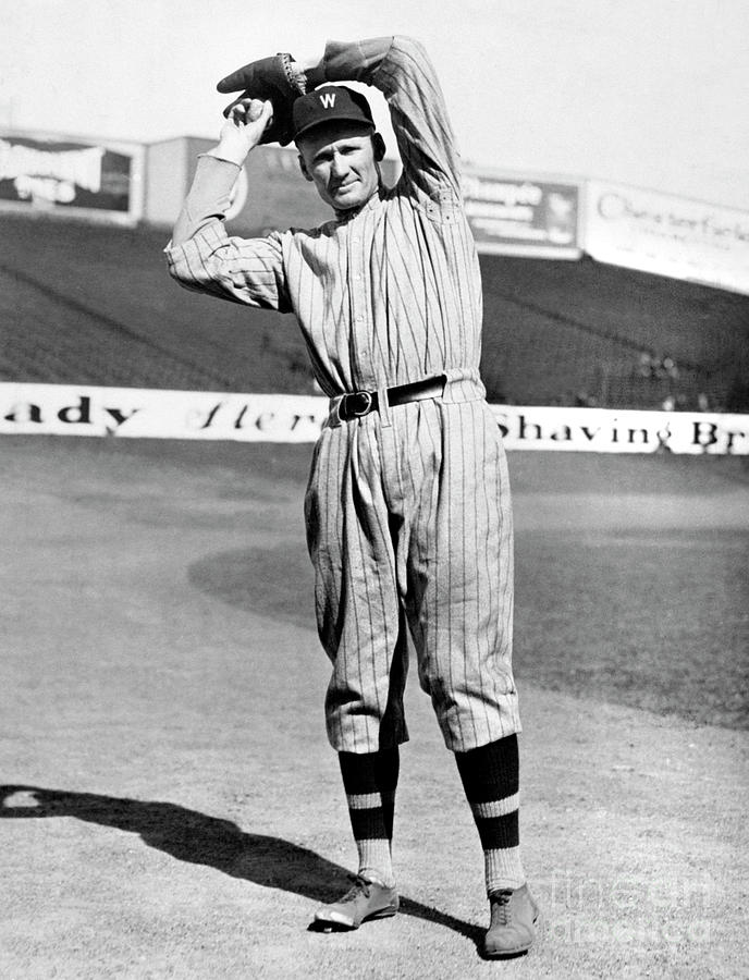 Walter Johnson Photograph by National Baseball Hall Of Fame Library