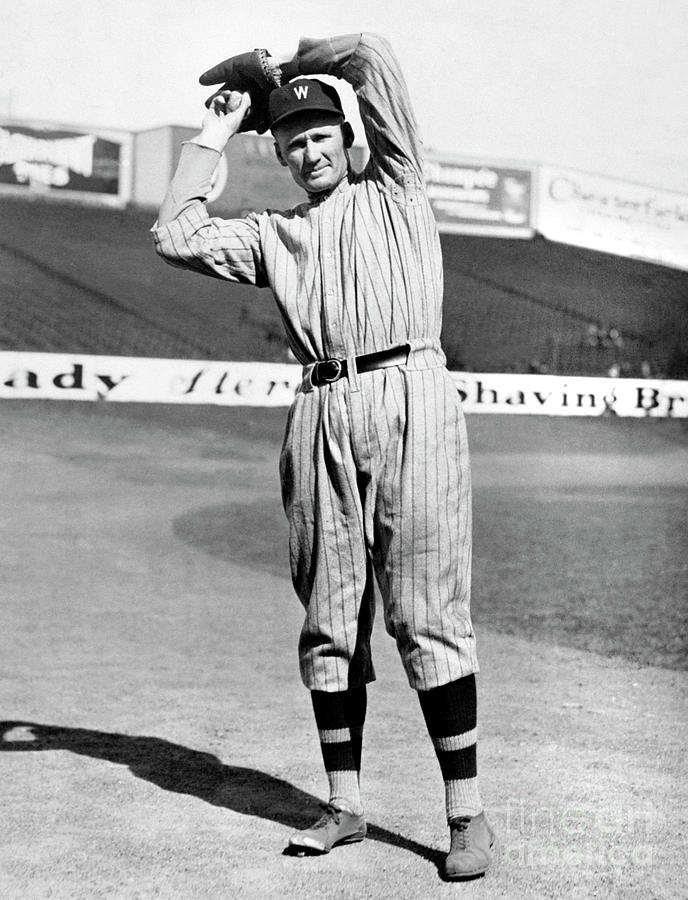 Walter Johnson - Washington Senators Baseball Player T-Shirt by  International Images - Fine Art America