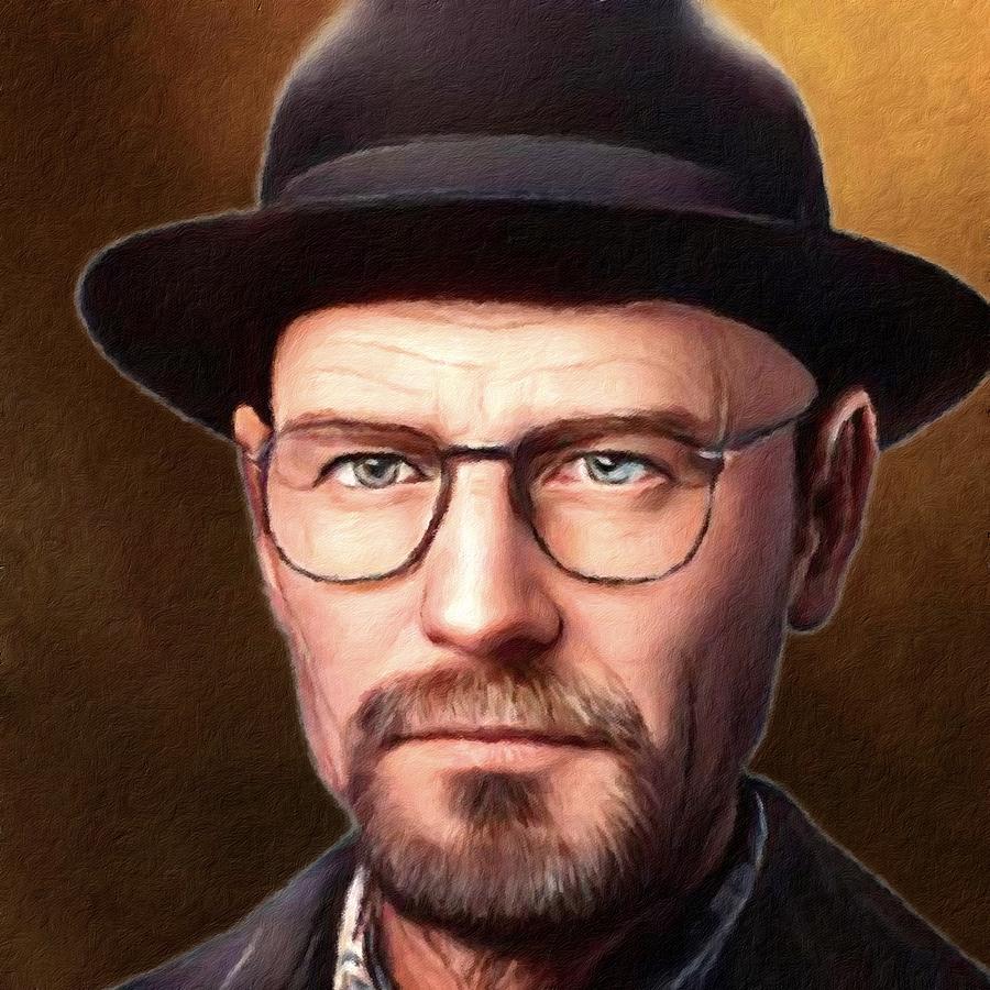Walter White alias Heisenberg Painting by Vincent Monozlay