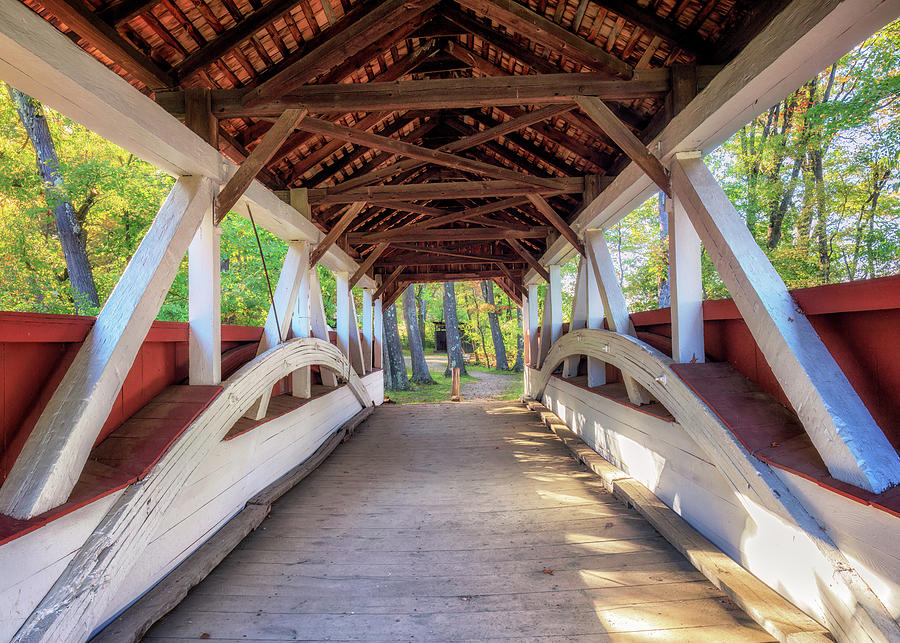 Walters Mill Covered Bridge - Somerset County, PA Photograph by Susan Rissi Tregoning