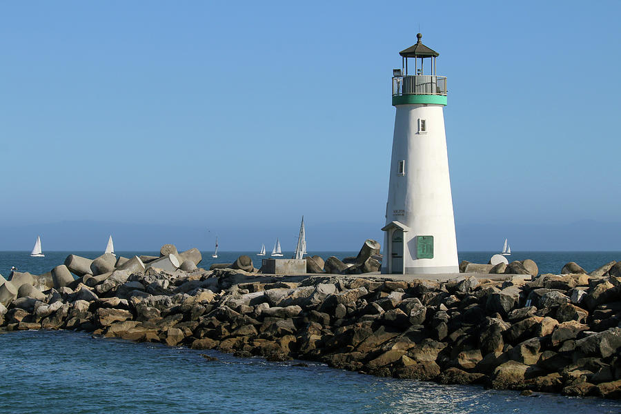 Walton Lighthouse - Santa Cruz Photograph by Art Block Collections