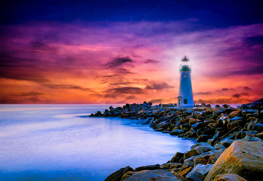 Walton Lighthouse Sunset Photograph by Lee Kershaw - Fine Art America