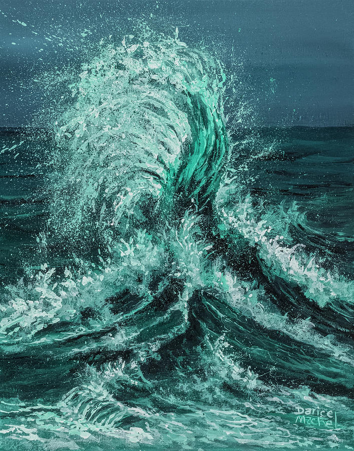 Waltzing Waves Painting by Darice Machel McGuire