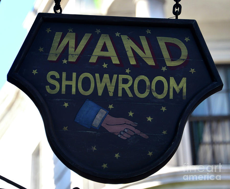 Wand Showroom Sign Diagon Alley Photograph
