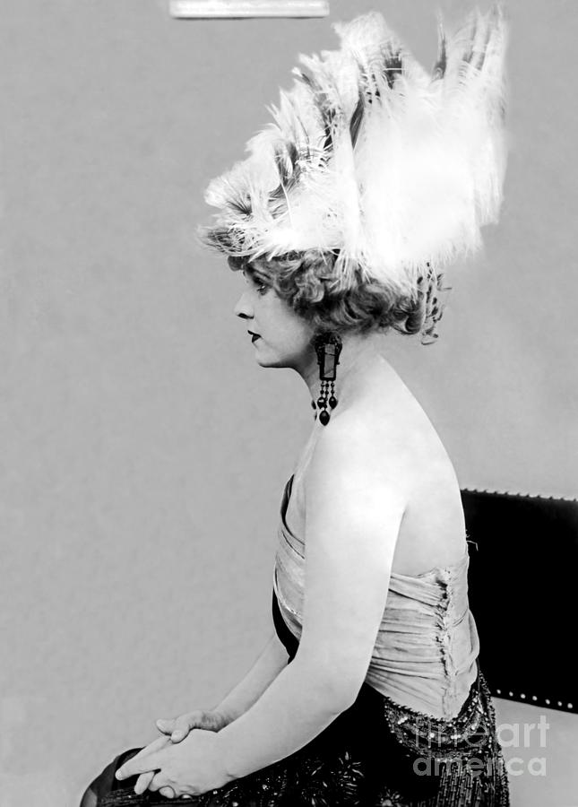 Wanda Hawley Headdress Photograph by Sad Hill - Bizarre Los Angeles Archive