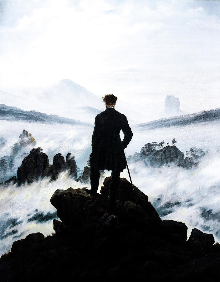 Wanderer above the Sea of Fog by Caspar David Friedrich Painting by ...