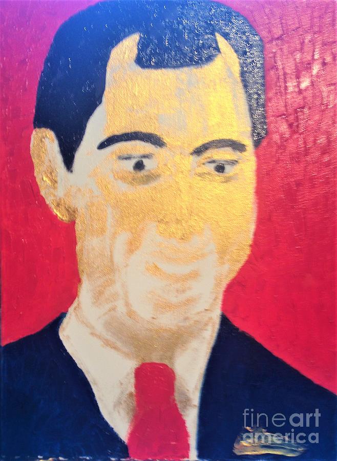 Honoring Wang Jianlin nice smiling Chinese business man billionaire art collector  Painting by Richard W Linford