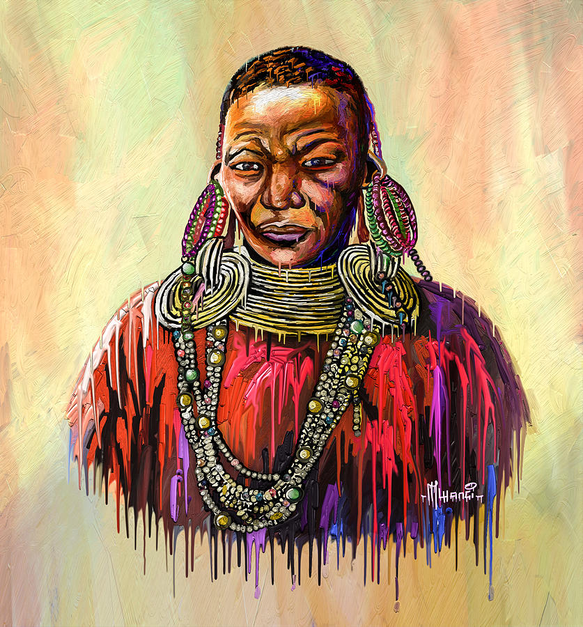 Wangu wa Makeri Painting by Anthony Mwangi