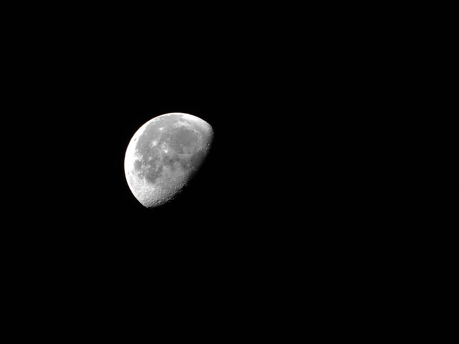 Waning Moon Photograph by Carl Moore