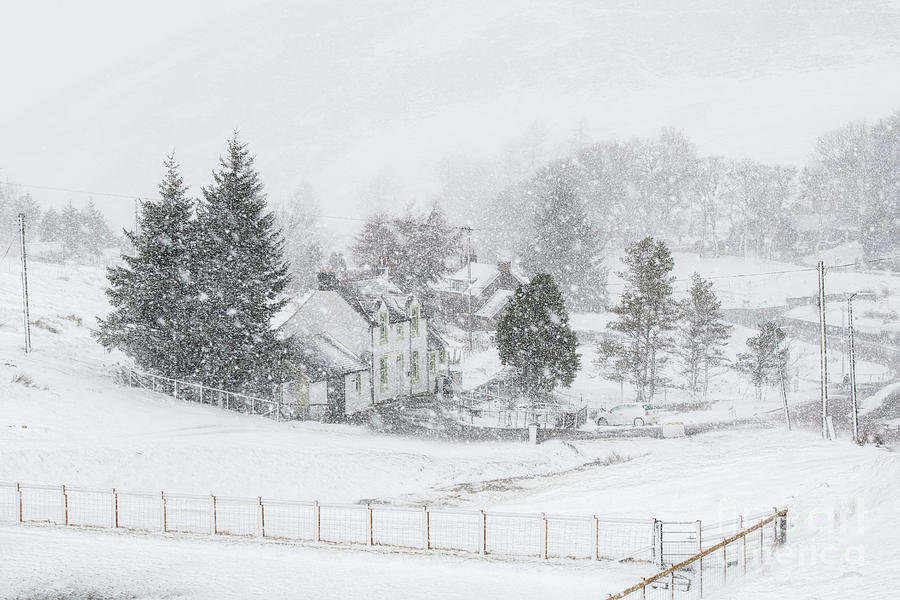 Wanlockhead in a Snow Storm Photograph by Tim Gainey