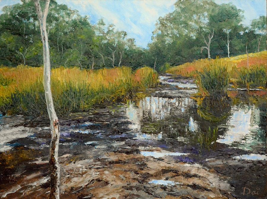 Wannon River Above The Falls Painting by Dai Wynn