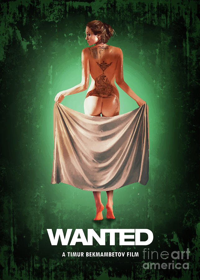 Movie Poster Digital Art - Wanted Angelina Jolie by Bo Kev