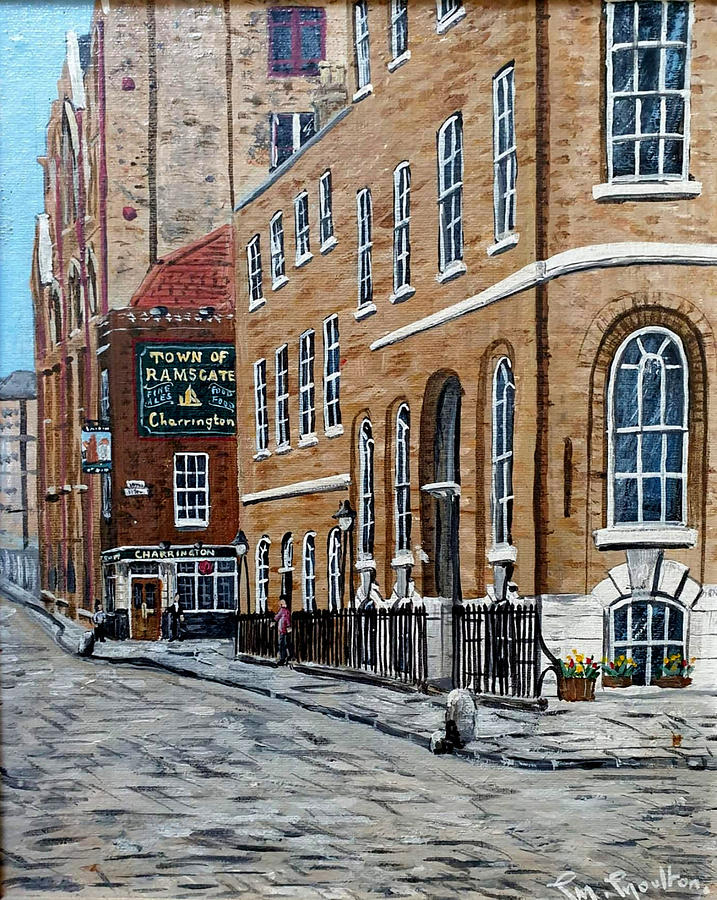 Wapping High Street, And The Town Of Ramsgate Pub, 1980 Painting by Mackenzie Moulton