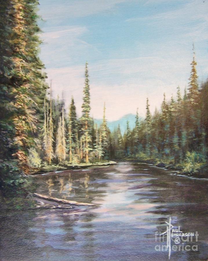 Waptus River-cascades Painting