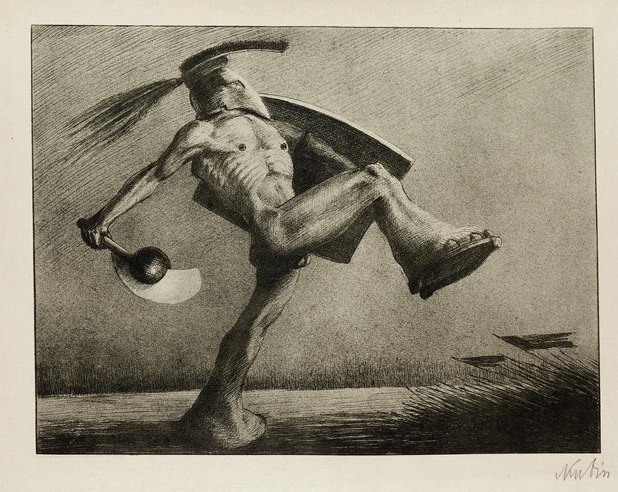 Fantasy Painting - War, 1903 by Alfred Kubin