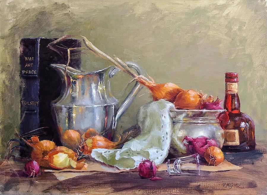 Still Life Painting - War and Peace by Viktoria K Majestic