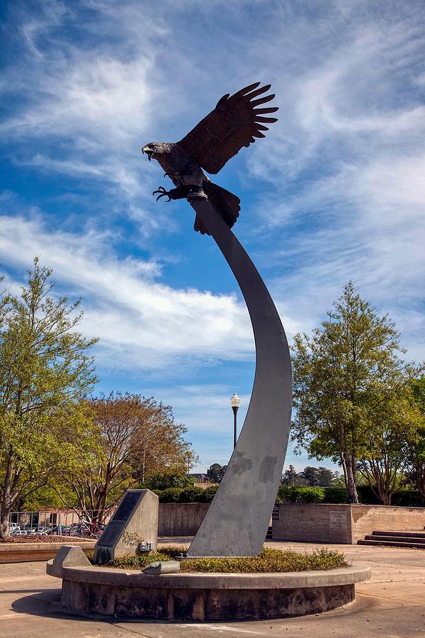 Auburn University Photograph - War Eagle Statue - Auburn University by Mountain Dreams