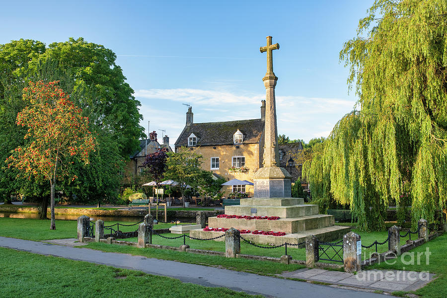 War Memorial in Bourton on the Water  Photograph by Tim Gainey