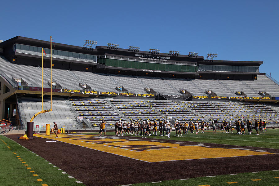 War Memorial Stadium At The University Of Wyoming Photograph By Eldon Mcgraw Fine Art America 3301