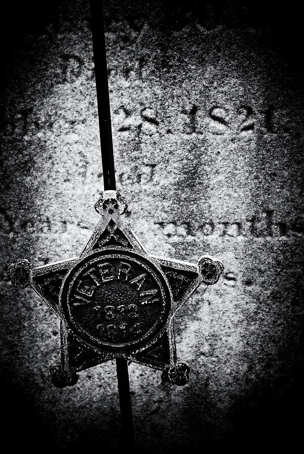 War of 1812 Flag Medallion - 275b / BW Photograph by Paul W Faust - Impressions of Light