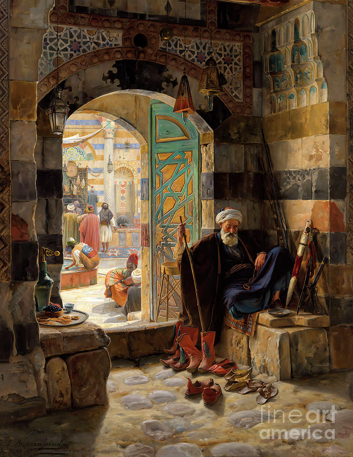 Warden of the Mosque by Gustav Bauernfeind Photograph by Carlos Diaz