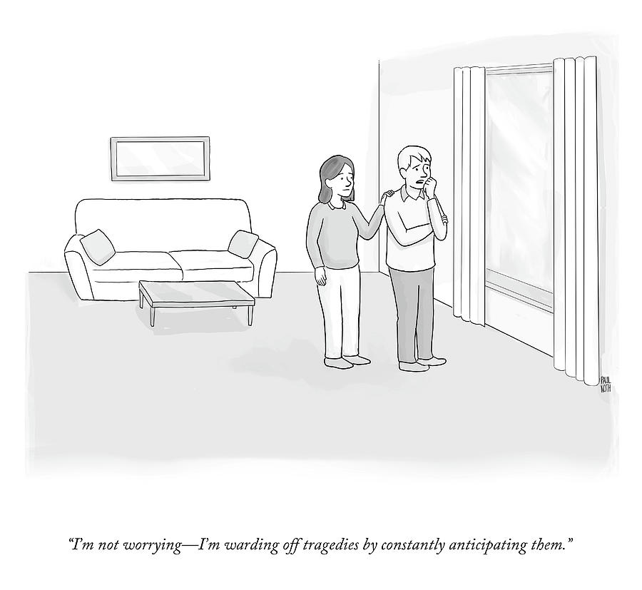 Warding Off Tragedies Drawing by Paul Noth