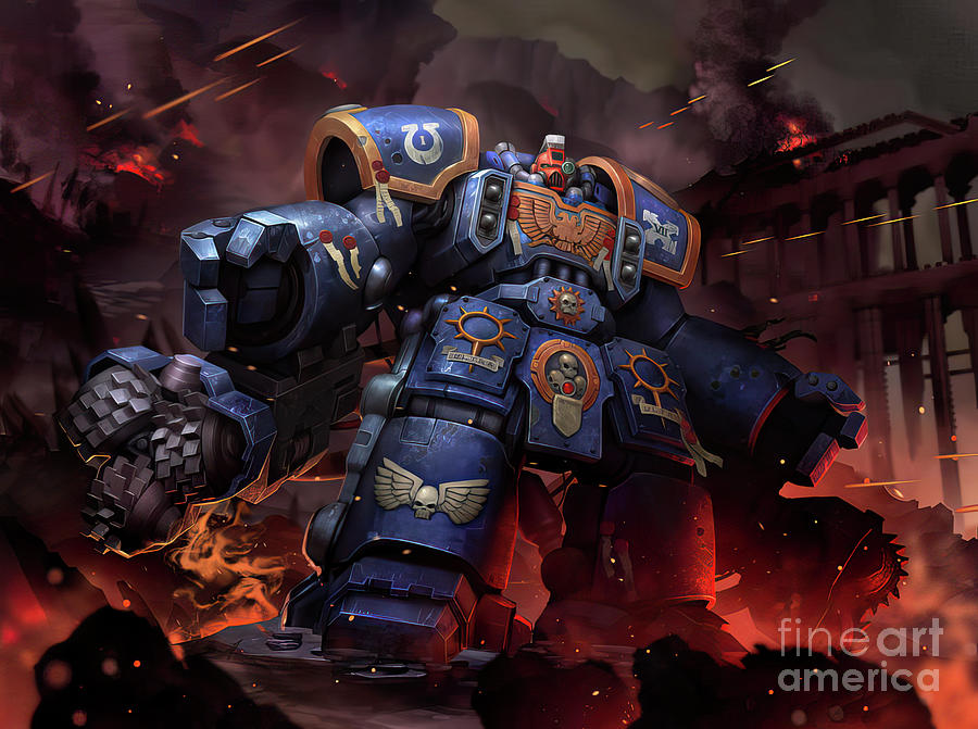 Warhammer Space Marine Assault Digital Art by Tokyo Clinder - Fine Art ...