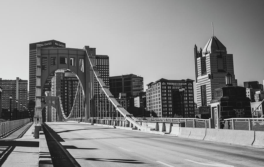 Warhol Bridge Black And White Photograph by Dan Sproul