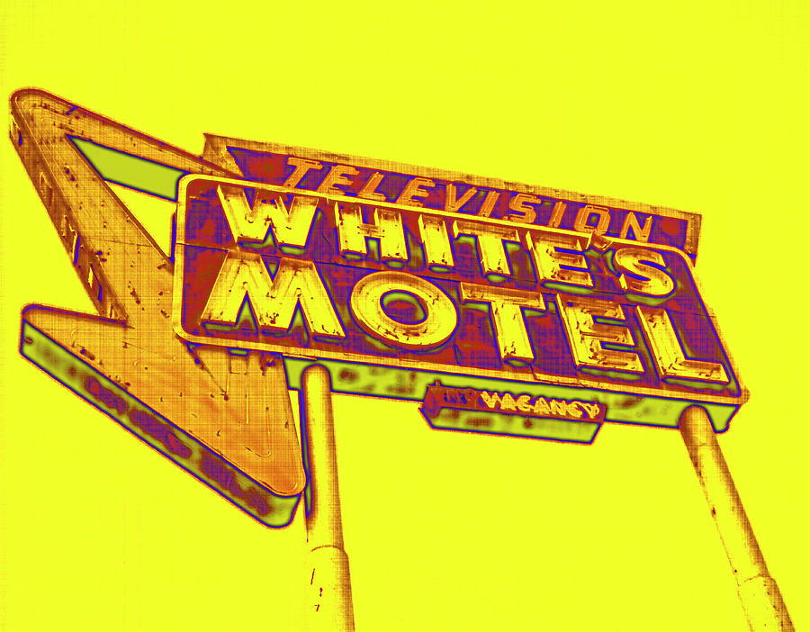 Yellow Whites Motel Digital Art by Matthew Bamberg