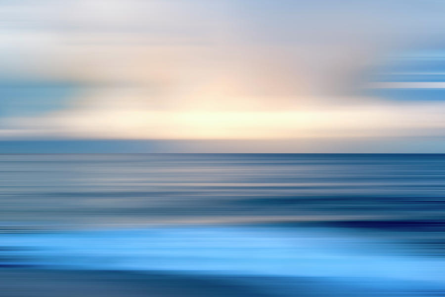 Warm and Cool - Abstract Coastal Art Photograph by Joseph S Giacalone