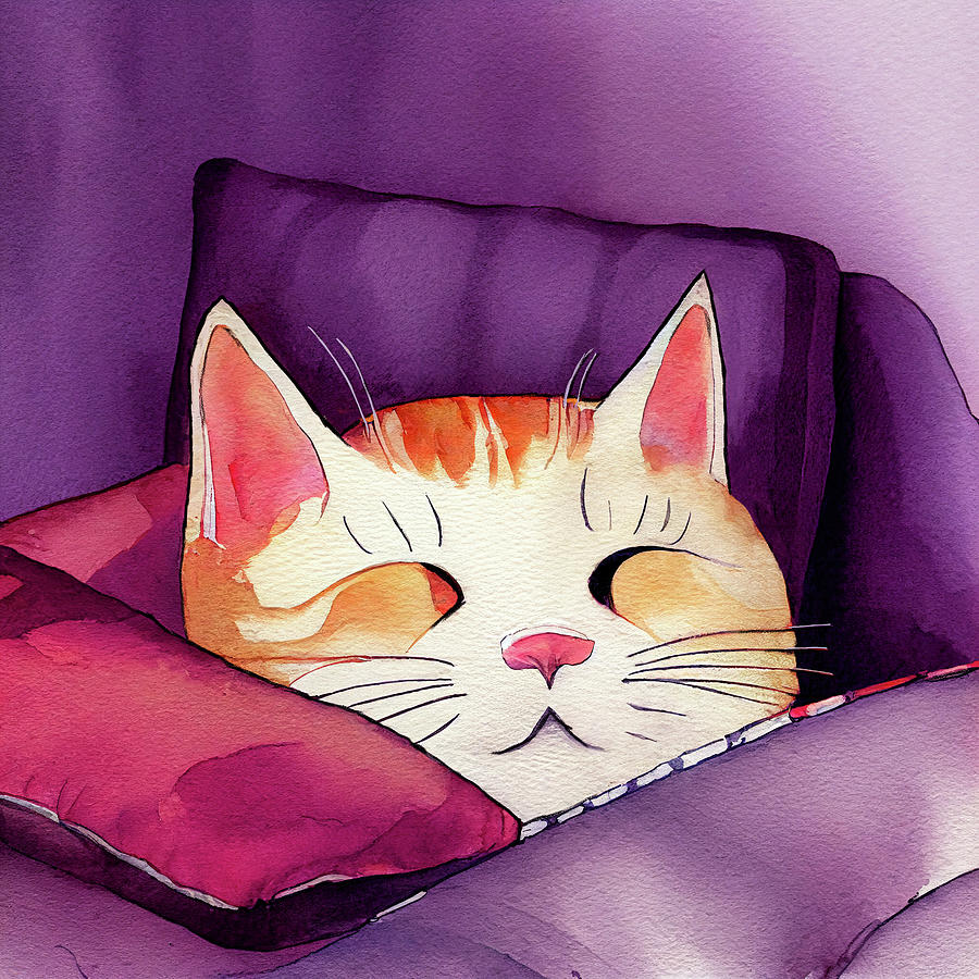 Soft Kitty, Warm Kitty...  Digital Art by Mark Tisdale