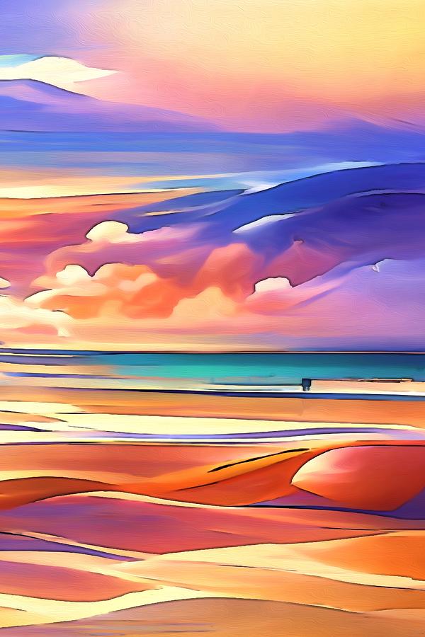 Warm Sandy Beach Digital Art by Michelle Hoffmann
