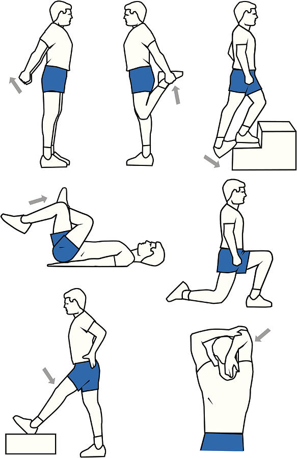Warm-Up Exercises Drawing by Stevegraham