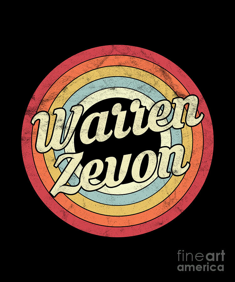 Warren Zevon - Retro Style Digital Art by Rocking The Things - Fine Art ...