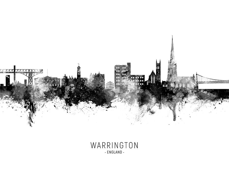 Warrington England Skyline Digital Art by Michael Tompsett