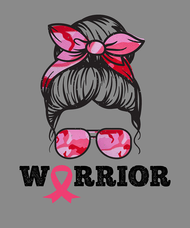 Warrior Breast Cancer Awareness Digital Art by Maria Bure | Fine Art ...
