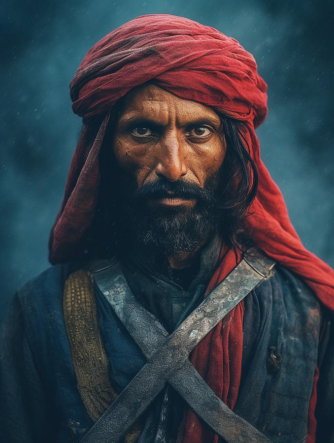 Warrior from Pashtun Tribe Surreal Cinematic M eadca d e ae dccf, by ...