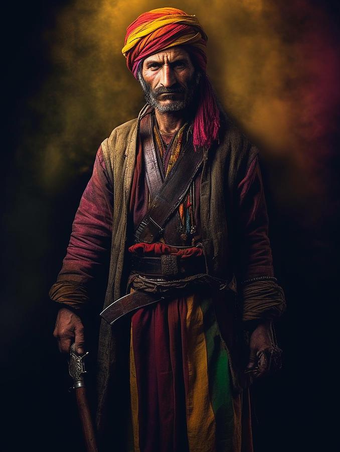 Warrior from Yazidi Kurdish Tribe Kurdistan Su b f bedce, by Asar ...