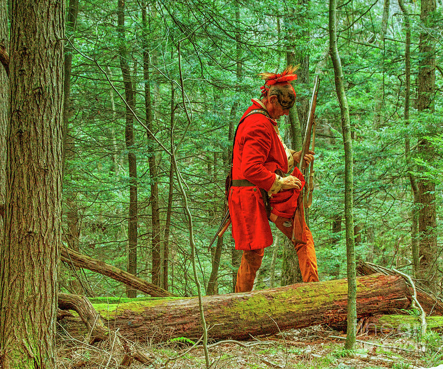 Warrior in Red Coat Alt Version Digital Art by Randy Steele