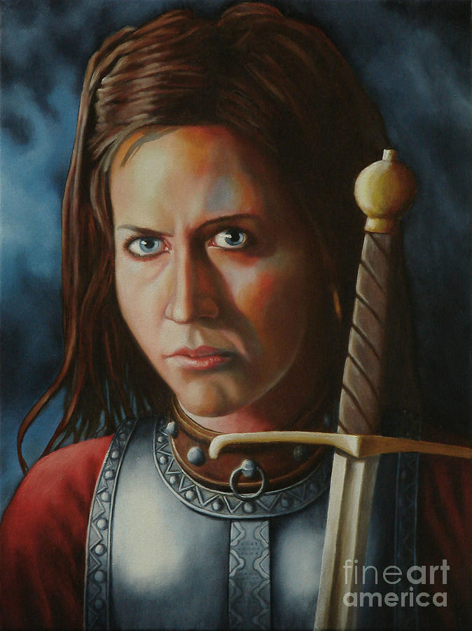 Warrior maiden Painting by Ken Kvamme